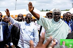 Adama Bictogo aux côtés des populations des Grands Ponts pour l'hommage au président Alassane Ouattara