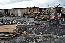 Marcory / grave incendie : 32 maisons brûlent avec une fillette de 20 mois 