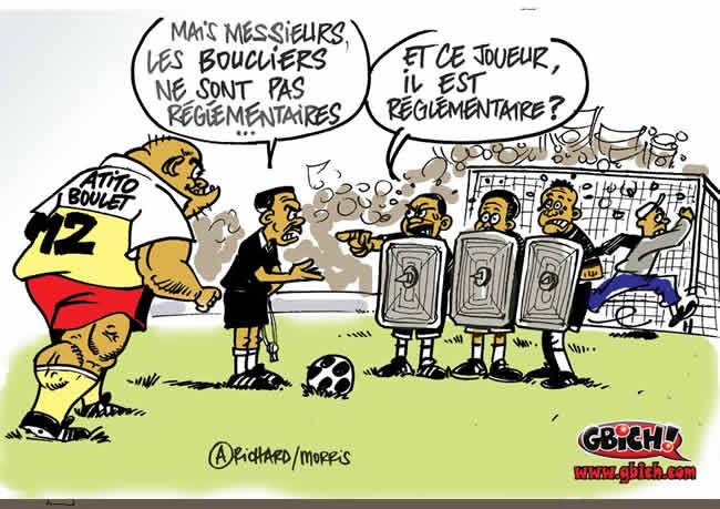 Atito boulet, le joueur non reglemantaire.