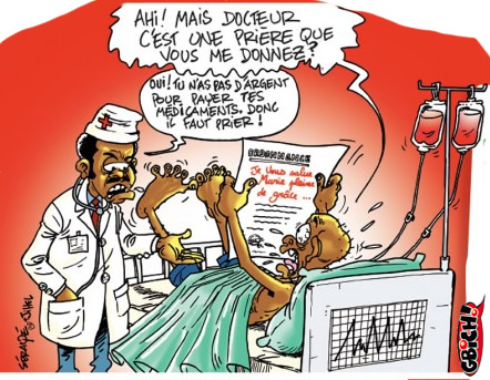 Ta pas l'argent,donc prier est mieux!