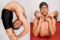 (Photos) Inde: «L'homme caoutchouc »,  l'adolescent hyper flexible