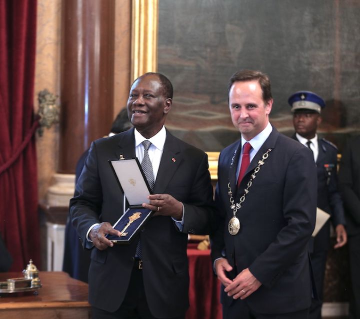 Le Chef de l’Etat a eu un entretien avec le Premier Ministre portugais et a reçu la Clé de la ville de Lisbonne