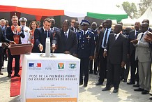Les travaux de reconstruction du grand marché de Bouaké, la 2ème ville ivoirienne, démarrent lundi
