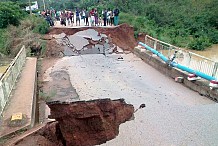 Sud-ouest ivoirien: affaissement du pont reliant San-Pedro à Grand-Béréby
