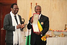 Cérémonie de décoration : Allocution de S.E.M. Alassane Ouattara, président de la république de côte d’ivoire
