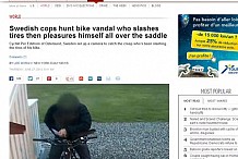 Un Suédois ayant la manie de se masturber sur un vélo, surpris par une caméra de surveillance.
