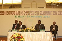 Session extraordinaire de la conference des Chefs d’Etat et de gouvernement de la Cedeao : Allocution de clôture de SEM ALassane Ouattara, Président de la République de Côte D’Ivoire,...