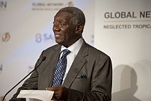 John Kufuor en visite à Abidjan pour parler de réconciliation avec la jeunesse