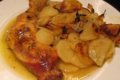 Pomme de terre au poulet