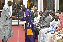 Région du Gbêkê: Alassane Ouattara exhorte les guides religieux à prier pour la nation