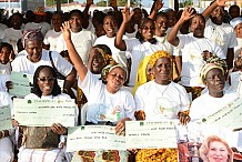 Bouaké / Fonds d’appui aux femmes de Côte d’Ivoire (FAFCI)	: La Première dame offre 70 millions de FCFA supplémentaires aux femmes