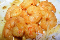 Recette de Crevettes au lait de coco