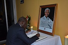 Décès de Nelson Mandela : le Ministre Ally Coulibaly présente les condoléances du gouvernement ivoirien à l’ambassade d’Afrique du sud