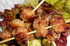 Brochettes de kefta à l'agneau.