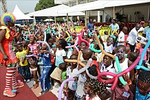 Arbre de Noël à Bingerville Beugré Djoman comble les enfants