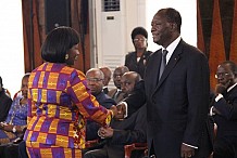 Institution : Début de présentation des vœux des corps constitués au Président Ouattara