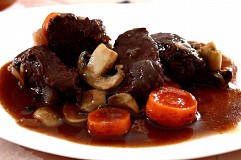 Boeuf bourguignon.