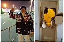Jeux olympiques : coincé, un sportif défonce la porte de sa douche