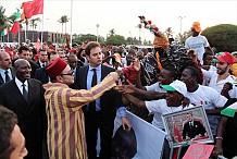Accueil triomphal pour Mohammed VI à Abidjan