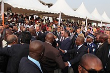 Arrivée d’Alassane Ouattara à Abidjan dans une liesse populaire