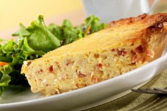 Quiche lorraine légère au fromage blanc