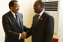 La Côte d'Ivoire et le Cameroun veulent renforcer leur coopération bilatérale