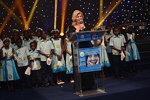 Dominique Ouattara, Présidente de la Fondation Children Of Africa, lors du grand cabaret du cœur : «Nous sommes heureux que la cause de la mère et de l’enfant ait trouvé un écho favorable...