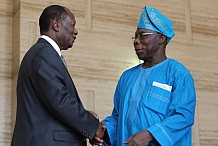 Olusegun Obasanjo salue « l'immense œuvre » d'Alassane Ouattara durant son mandat à la tête de la CEDEAO  