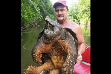 Il pêche une tortue préhistorique