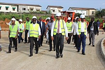 Visite des chantiers de réhabilitation de la voirie dans la commune de Cocody