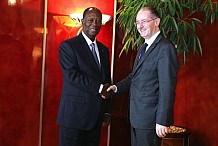 Le Chef de l’Etat a reçu le Chef de la Délégation de l’Union Européenne à Abidjan.