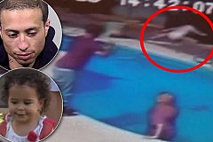 (vidéo) Il jette son bébé (23 mois) dans la piscine pour le punir 