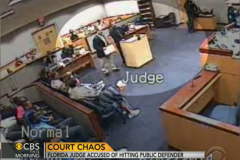 (Vidéo) Le juge et l'avocat se battent en pleine audience