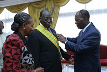  Moustapha Niasse élevé à la dignité de Grand-croix du mérite ivoirien en présence de Ouattara 
