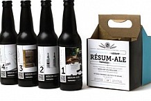 Il imprime son CV sur des bouteilles de bière