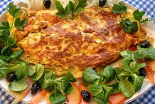 L'omelette au roquefort