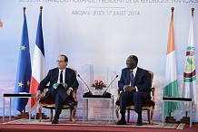 Le Président de la République a eu un entretien avec son homologue français, S.E.M. François HOLLANDE, en visite officielle à Abidjan