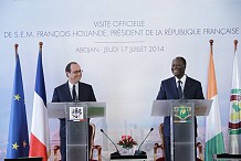  François Hollande salue les succès de Ouattara
