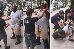 (Vidéo) Un afro-américain meurt , après avoir été étranglé par un policier americain