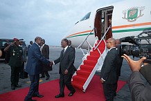 Le Chef de l’Etat a regagné Abidjan après avoir pris part à la 4ème Conférence au sommet du Traité d’Amitié et de Coopération Burkina Faso - Côte d’Ivoire, à Ouaga