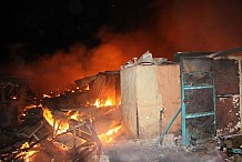 Agboville : Un incendie ravage ''une partie'' du marché