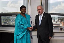 Le Ministre des Affaires étrangères de la Palestine reçu par Fatou Bensouda 