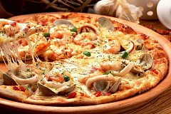 Pizza aux fruits de mer