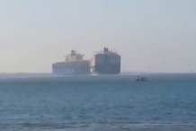 Carambolage sur l’eau : deux porte-conteneurs se rentrent dedans sur le canal du Suez…
