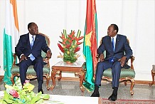 Alassane Ouattara a rencontré Blaise Compaoré à Yamoussoukro 