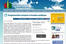 Un faux site de l'aéroport de Ouagadougou sème le trouble