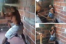 (vidéo) Des images insoutenables: il frappe une jeune femme avec un bâton, le bourreau est recherché par la police 