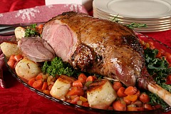 Gigot d'agneau à la menthe