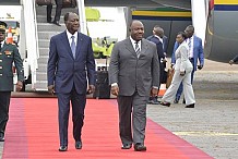 Arrivée à Yamoussoukro du Président Gabonais Ali Bongo pour une visite officielle de 72h