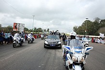 Arrivée à Abidjan d'Ali Bongo pour la suite de sa visite officielle en Côte d ' Ivoire 